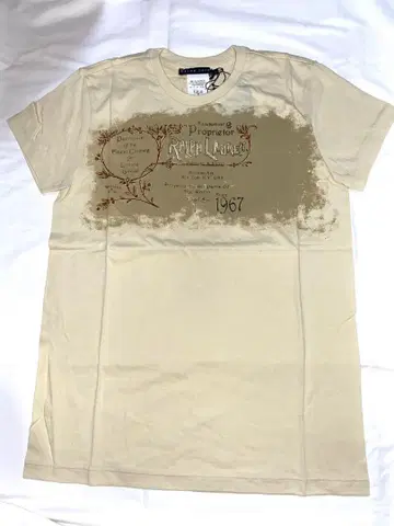 Ralph Lauren 프린트 티셔츠 베이지 1967