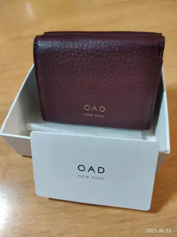 OAD 버건디 3단 폴더형 지갑