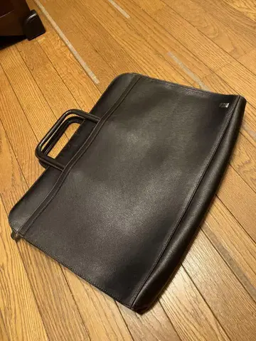 던힐 비즈니스 백 블랙 가죽