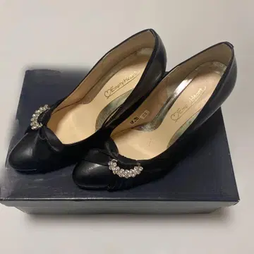 엘레강트 비쥬 블랙 펌프스 23cm
