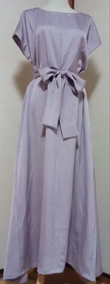 기모노 리메이크 연보라 슬리브리스 롱 원피스