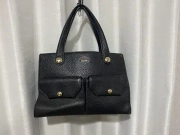 kate spade 케이트 스페이드 블랙 핸드백 프론트 포켓 부착