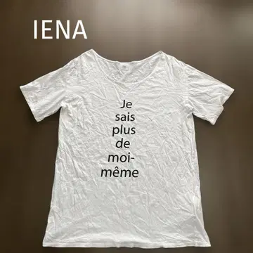 IENA 이에나 러브클 심플 영문 티셔츠 화이트 반팔 빅 실루엣