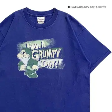디즈니 Grumpy L 사이즈 반팔 티셔츠 영화 무비 T