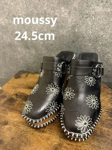 moussy 마우지 사보 꽃무늬 샌들 24.5cm