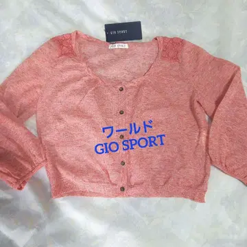 월드 GIO SPORT 헤더 핑크 볼레로 가디건