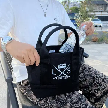 재입고 정품 LUSSO SURF 캔버스 미니 토트백 블랙