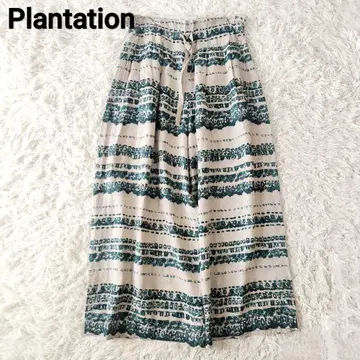 Plantation 플랜테이션 허리밴딩 린넨 와이드 팬츠