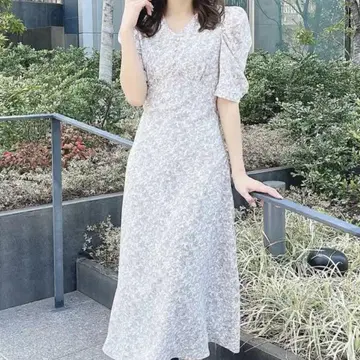 An MILLE 백 레이스업 플라워 OP