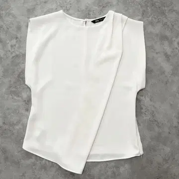 자라 ZARA 프렌치 슬리브 블라우스 화이트 흰색