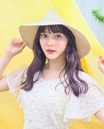 evelyn 어깨 프릴 꽃무늬 원피스 사이토 나기사