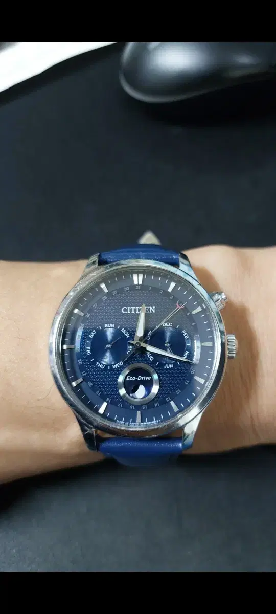 Citizen Blue Dial Moon Phase Eco-Drive