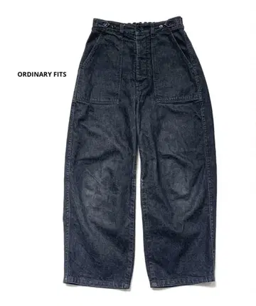 ordinary fits 정가 약 2만 엔 데님 와이드 블랙 0 S