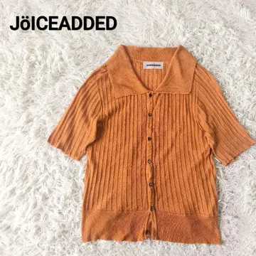 JOICEADDED 실크 니트 피케 셔츠 가디건