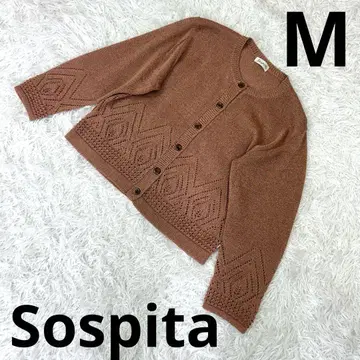 일본제 'Sospita' 여성용 니트 가디건 M 사이즈 핑크