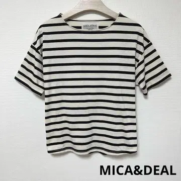 새상품급 MICA&DEAL 운모 앤 딜 상의 티셔츠 등 턱