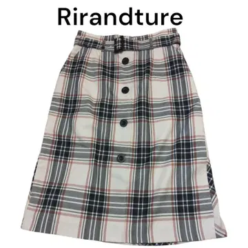 택 포함 Rirandture 스커트 체크 타이트 리랜드트루