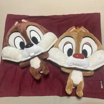 도쿄 디즈니 리조트 칩과 데일 팬 캡 봉제 인형 모자