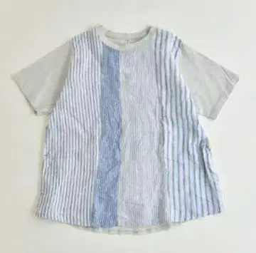 NATURAL LAUNDRY / Clip.tab. 천축 패널 풀오버