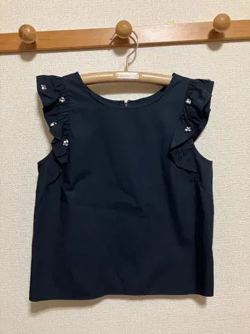 질스튜어트 JILLSTUART 블라우스 슬리브리스 프릴 S