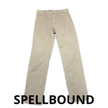 SPELLBOUND 치노 팬츠 베이지 슬림 스트레이트 일본제 사이즈 28