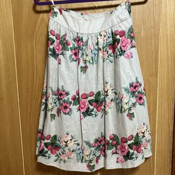 LAURA ASHLEY 꽃무늬 플레어 스커트 사이즈 7