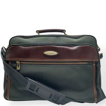 새상품급 Samsonite 삼소나이트 숄더백 캔버스 가죽 그린