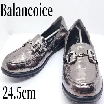 Balancoire 비트 로퍼 미러 면 실버 경량 24.5cm