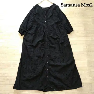 Samansa Mos2 사만사 모스모스 컷워크 레이스 원피스 F 블랙