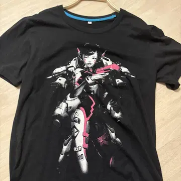 D.Va 반팔 셔츠 블랙 오버워치