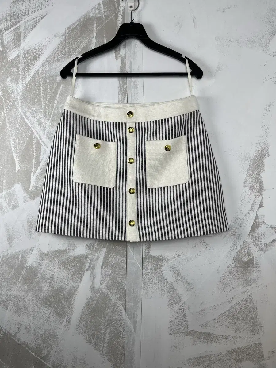 Seline 23SS Trapezoid Stripe Skirt