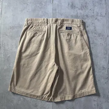 구제 의류 nautica 하프 팬츠 치노 와이드 2XL 베이지 패치 로고