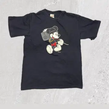 XLARGE 미키 디즈니 디즈니 티셔츠 일본제 블랙 L