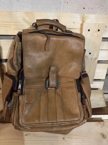 genuine leather 가죽 브라운 백팩