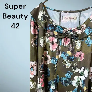 새상품급 super Beauty 플라워 튜닉 블라우스 빅 사이즈 XL