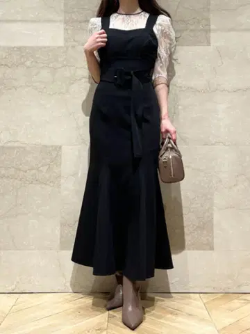 SNIDEL 코르셋 머메이드 진 스커트