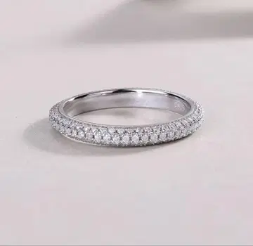 모이사나이트 풀 이터니티 반지 실버 925 10호