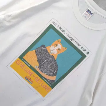 90s STEPHEN HUNECK 아트 애니멀 티셔츠 626