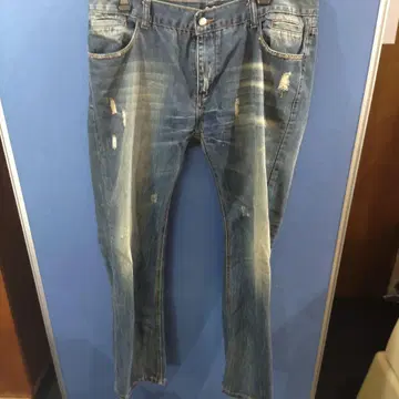 VMPD7-618-2 D&G 데미지 가공 블루 데님