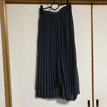 컴시즘 쉬폰 조젯 플리츠 스커트
