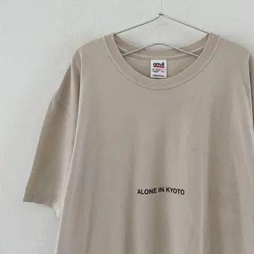 00's ALONE IN KYOTO 로고 티셔츠 XL 빈티지 교토
