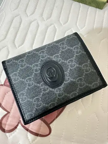 그레이 로고 명함지갑