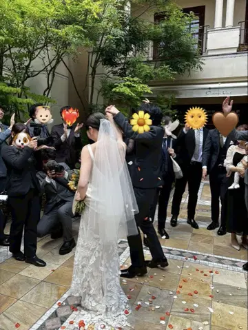 웨딩 베일 화이트 레이스