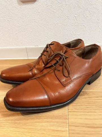 stefanorossi 브라운 가죽 레이스업 슈즈 28cm