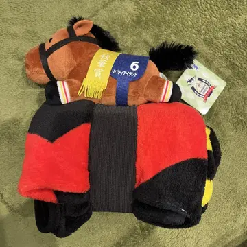 사라코레 리버티 아일랜드 호 마스코트가 있는 담요 봉제 인형