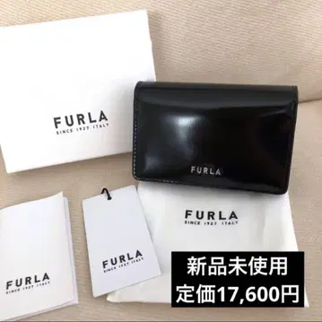 새상품 FURLA 훌라 정가 17,600엔 명함 케이스 블랙