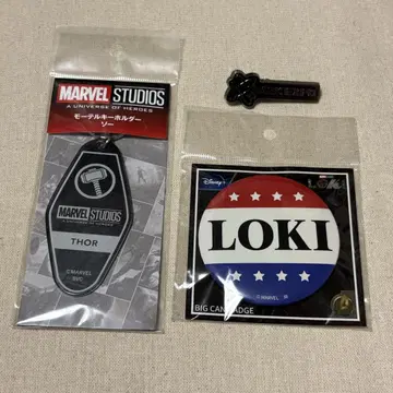 MARVEL 캔뱃지 모텔 키링 핀 배지
