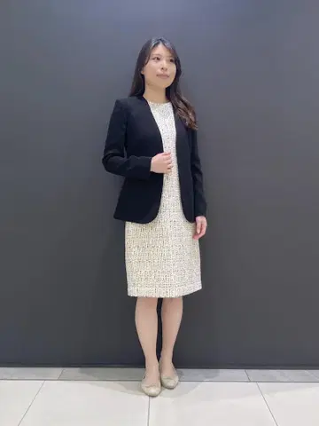 23SS 띠어리 HATCH TWEED 트위드 원피스