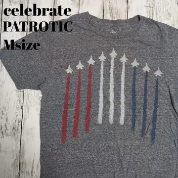 미국 빈티지 의류 celebrate PATROTIC 비행기 빅 프린트