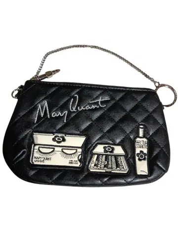 Mary Quant 화장품 패턴 체인 파우치